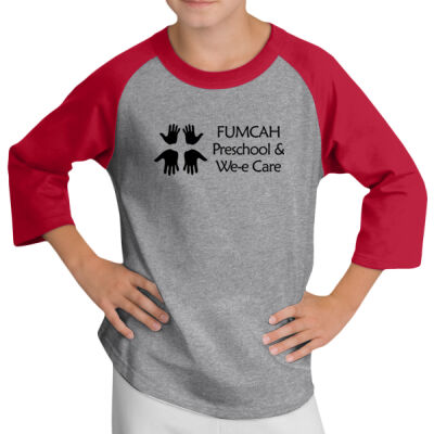 Youth Raglan 3/4 Sleeve Tee Thumbnail
