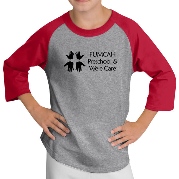 Youth Raglan 3/4 Sleeve Tee Thumbnail