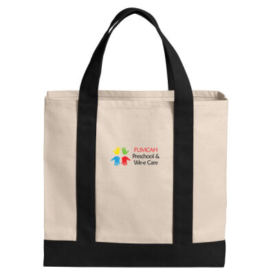 Port Authority® Cotton Canvas Two-Tone Tote Thumbnail