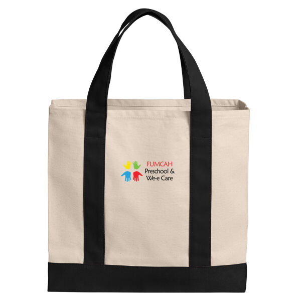 Port Authority® Cotton Canvas Two-Tone Tote Thumbnail