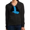 Women's Fitted Jersey Full Zip Hoodie Thumbnail