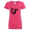 Women’s Glitter V-Neck T-Shirt Thumbnail