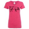 Women’s Glitter V-Neck T-Shirt Thumbnail