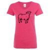 Women’s Glitter V-Neck T-Shirt Thumbnail