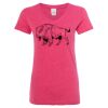 Women’s Glitter V-Neck T-Shirt Thumbnail