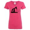 Women’s Glitter V-Neck T-Shirt Thumbnail