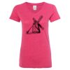 Women’s Glitter V-Neck T-Shirt Thumbnail