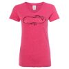 Women’s Glitter V-Neck T-Shirt Thumbnail