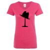 Women’s Glitter V-Neck T-Shirt Thumbnail
