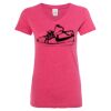 Women’s Glitter V-Neck T-Shirt Thumbnail
