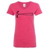 Women’s Glitter V-Neck T-Shirt Thumbnail