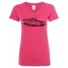 Women’s Glitter V-Neck T-Shirt Thumbnail
