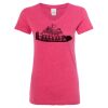 Women’s Glitter V-Neck T-Shirt Thumbnail