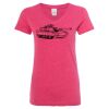 Women’s Glitter V-Neck T-Shirt Thumbnail