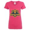 Women’s Glitter V-Neck T-Shirt Thumbnail