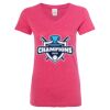 Women’s Glitter V-Neck T-Shirt Thumbnail