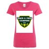 Women’s Glitter V-Neck T-Shirt Thumbnail
