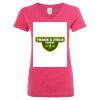 Women’s Glitter V-Neck T-Shirt Thumbnail
