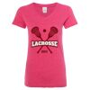 Women’s Glitter V-Neck T-Shirt Thumbnail