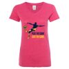 Women’s Glitter V-Neck T-Shirt Thumbnail