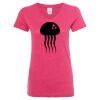 Women’s Glitter V-Neck T-Shirt Thumbnail