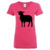 Women’s Glitter V-Neck T-Shirt Thumbnail