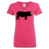 Women’s Glitter V-Neck T-Shirt Thumbnail