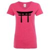 Women’s Glitter V-Neck T-Shirt Thumbnail