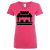 Women’s Glitter V-Neck T-Shirt Thumbnail