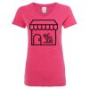 Women’s Glitter V-Neck T-Shirt Thumbnail