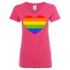 Women’s Glitter V-Neck T-Shirt Thumbnail