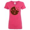 Women’s Glitter V-Neck T-Shirt Thumbnail