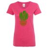 Women’s Glitter V-Neck T-Shirt Thumbnail