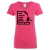 Women’s Glitter V-Neck T-Shirt Thumbnail
