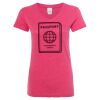Women’s Glitter V-Neck T-Shirt Thumbnail
