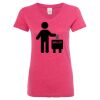 Women’s Glitter V-Neck T-Shirt Thumbnail