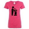 Women’s Glitter V-Neck T-Shirt Thumbnail