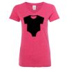 Women’s Glitter V-Neck T-Shirt Thumbnail