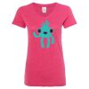 Women’s Glitter V-Neck T-Shirt Thumbnail