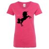 Women’s Glitter V-Neck T-Shirt Thumbnail