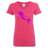 Women’s Glitter V-Neck T-Shirt Thumbnail