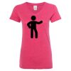Women’s Glitter V-Neck T-Shirt Thumbnail