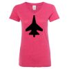 Women’s Glitter V-Neck T-Shirt Thumbnail